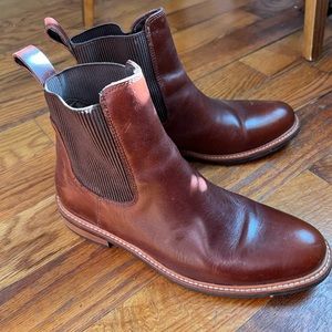 Nisolo Carmen Water Resistant Chelsea Boot in Brandy.
